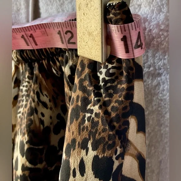 Chico's Brown and Black Animal Print Sleeveless Notched Collar Midi Dress Set - Picture 10 of 16